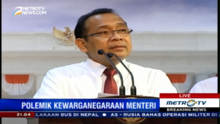 Presiden Berhentikan Secara Hormat Menteri ESDM