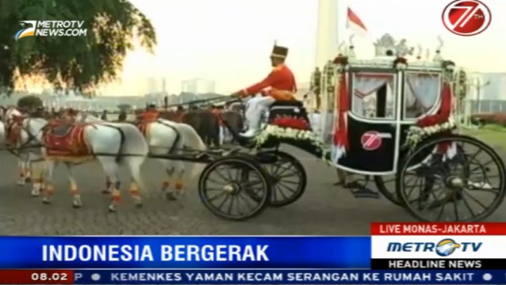 Persiapan Kirab Duplikat Bendera Pusaka dan Teks Proklamasi