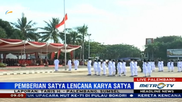 Wali Kota Palembang Pimpin Upacara HUT RI