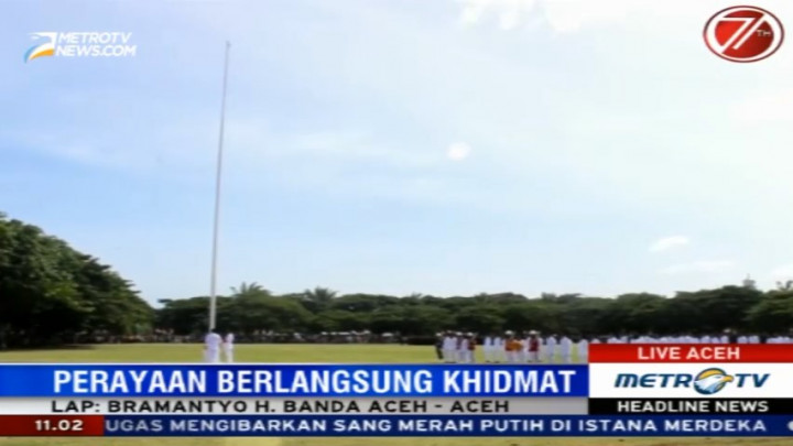 Gubernur Aceh Menjadi Pembina Upacara HUT RI di Banda Aceh