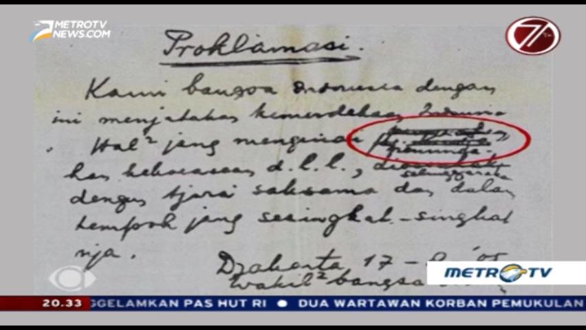 Mengapa Bung Karno Membuang Teks Asli Proklamasi?