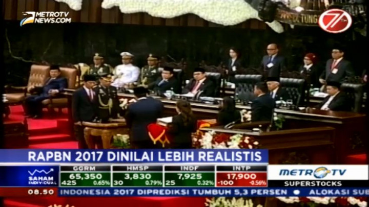 RAPBN 2017 Dinilai Lebih Realistis