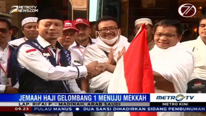 Jemaah Haji Gelombang I Diberangkatkan ke Mekkah