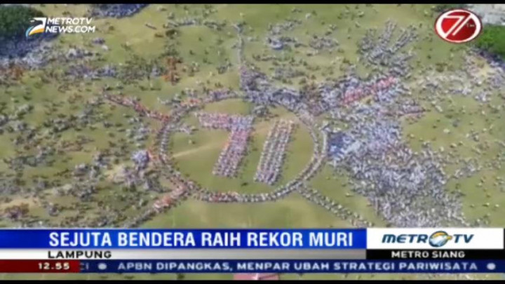 Perayaan HUT ke-71 RI di Lampung Pecahkan Rekor MURI