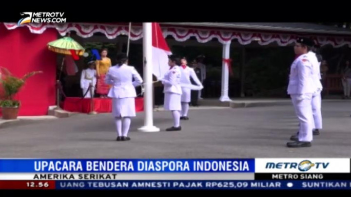 Diaspora Indonesia di Amerika Gelar Upacara Bendera