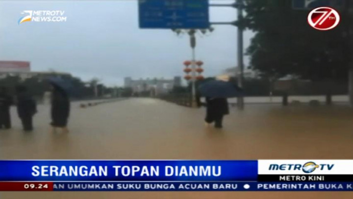 Ribuan Warga Dievakuasi Akibat Topan Dianmu