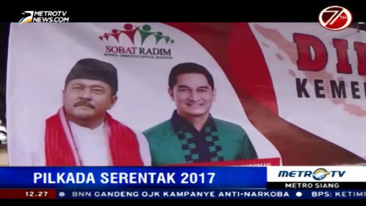 Spanduk dan Baliho Cagub Banten Mulai Marak