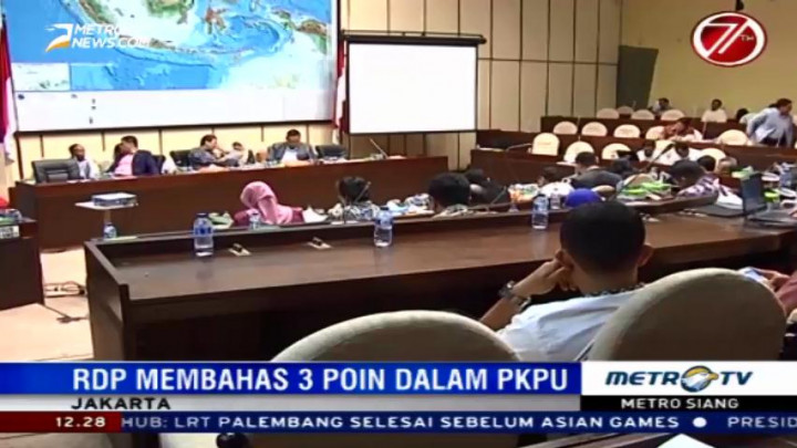 RDP Komisi II DPR Bahas Tiga Poin dalam Peraturan KPU