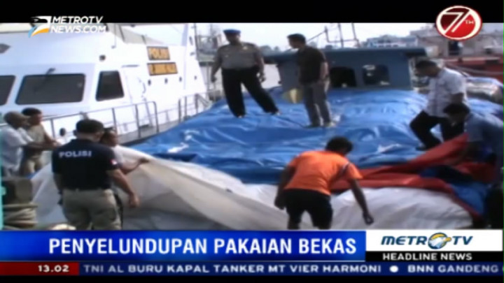 Penyelundupam 35 Ton Pakaian Bekas Asal Malaysia Digagalkan