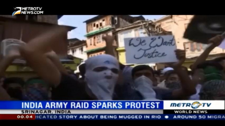 Indian Army Raid Sparks Protest