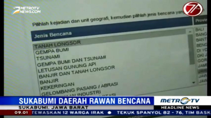 Sukabumi Daerah Rawan Bencana