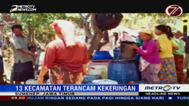 13 Kecamatan di Sumenep Terancam Kekeringan