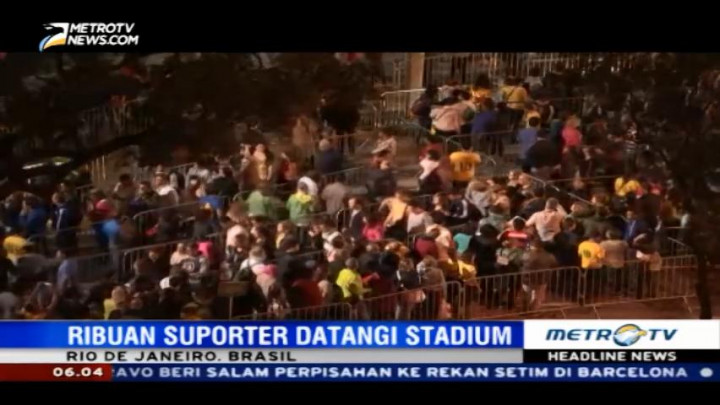 Jelang Penutupan Olimpiade 2016, Stadium Maracana Mulai Didatangi Ribuan Suporter