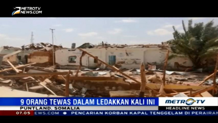 Dua Ledakan Bom Mobil di Somalia Tewaskan 9 Orang