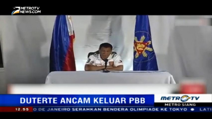 Dikritik, Duterte Ancam Keluarkan Filipina dari PBB
