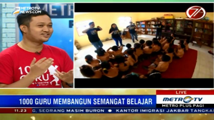 Komunitas 1000 Guru Beri Bantuan Makanan untuk Anak Pedalaman