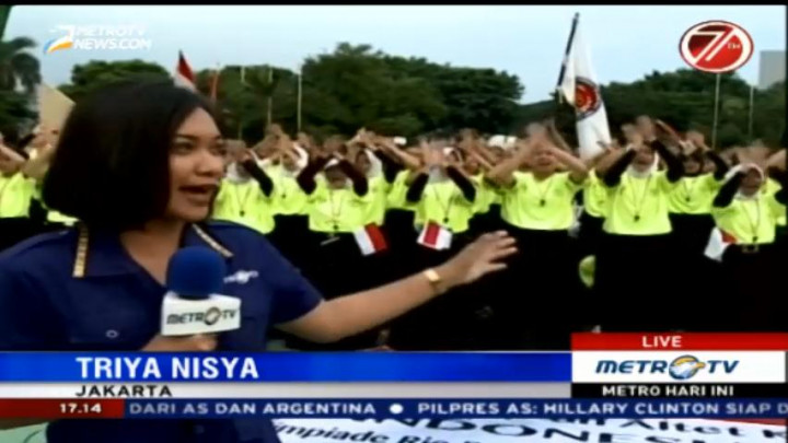 Ratusan Pelajar Siap Sambut Atlet Indonesia di Gedung Kemenpora