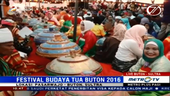 Upacara Tandaki Ditampilkan di Festival Budaya Tua Buton 2016