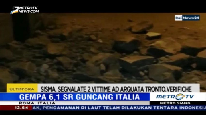 Gempa 6,1 SR Mengguncang Italia
