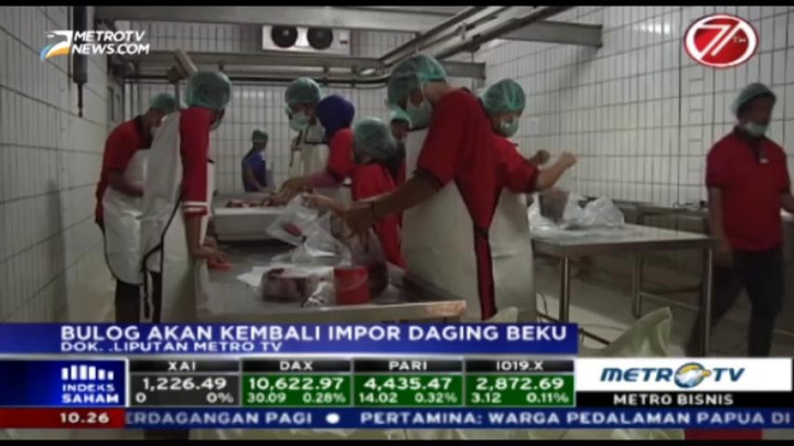 Bulog Kembali akan Impor Daging Beku
