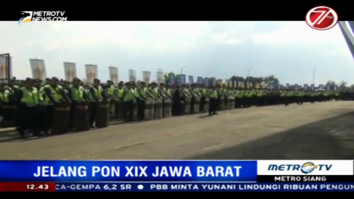 Pembukaan PON XIX Jabar akan Dikawal 2.500 Personel Keamanan