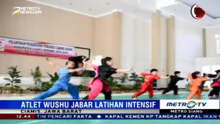 Atlet Wushu Jabar Latihan Intensif Jelang PON XIX