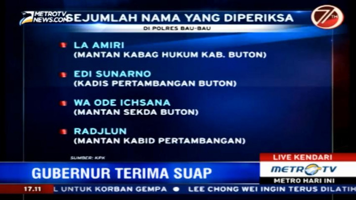 KPK Kembali Periksa Sejumlah Saksi Kasus Nur Alam