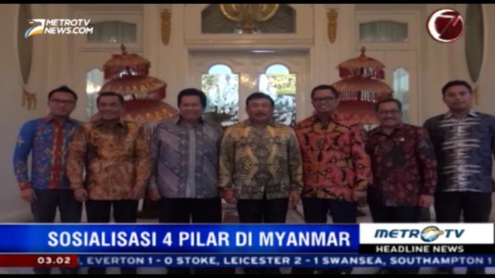 Delegasi MPR Sosialisasi 4 Pilar di Myanmar