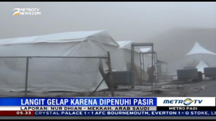 Detik-detik Badai Pasir di Arafah