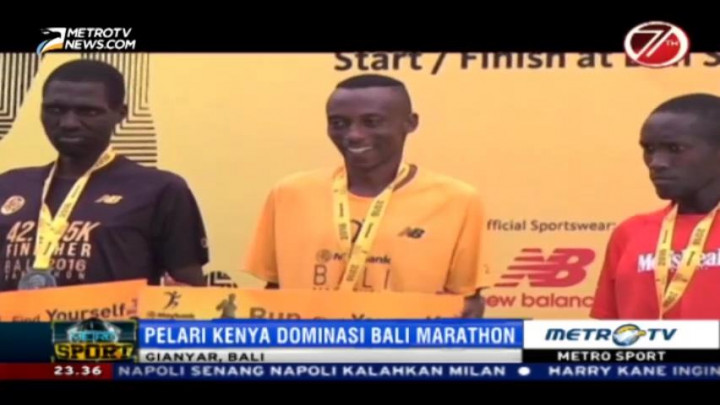 Pelari Kenya Mendominasi Maybank Bali Marathon 2016