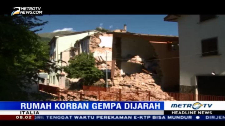 Antisipasi Penjarahan, Polisi Italia Perketat Penjagaan Bangunan yang Hancur Pascagempa