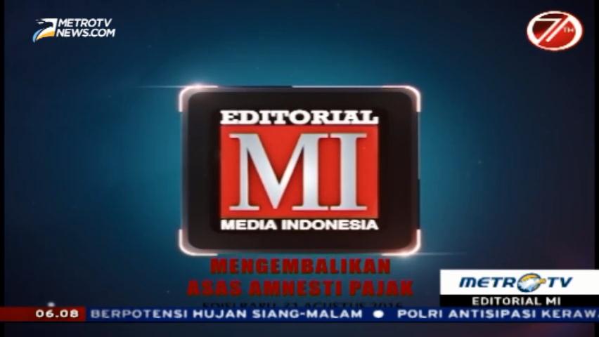 Mengembalikan Asas Amnesti Pajak