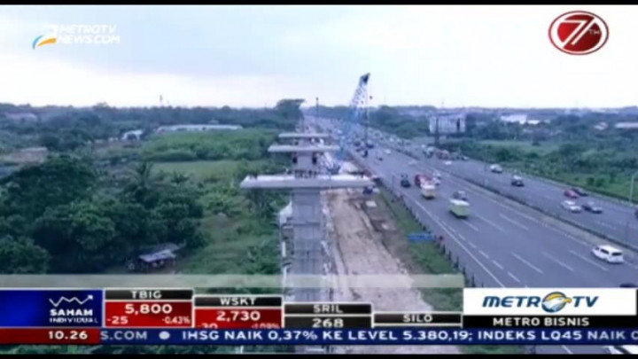 Tiang Terpasang Monorel akan Dimanfaatkan Proyek LRT