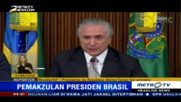 Michel Temer Dilantik Sebagai Presiden Brasil