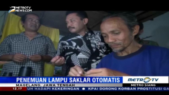 Pria Lulusan SD Ciptakan Lampu Saklar Otomatis