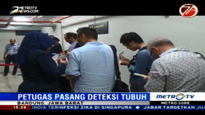Antisipasi Zika, Bandara Husein Sastranegara Pasang Alat Pendeteksi Suhu Tubuh