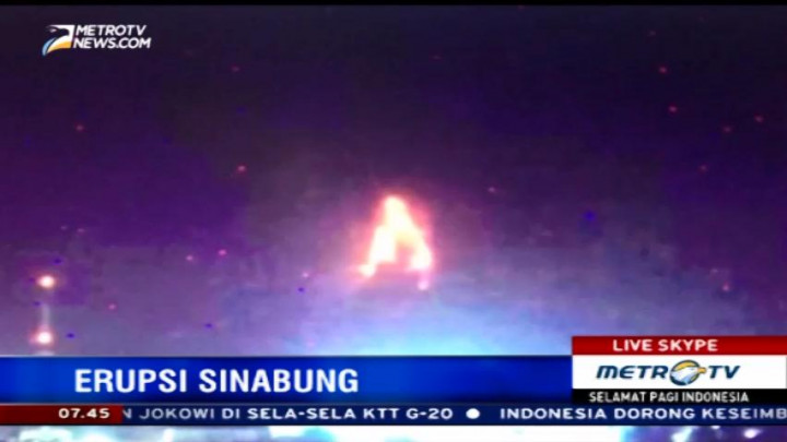 Gunung Sinabung Kembali Erupsi
