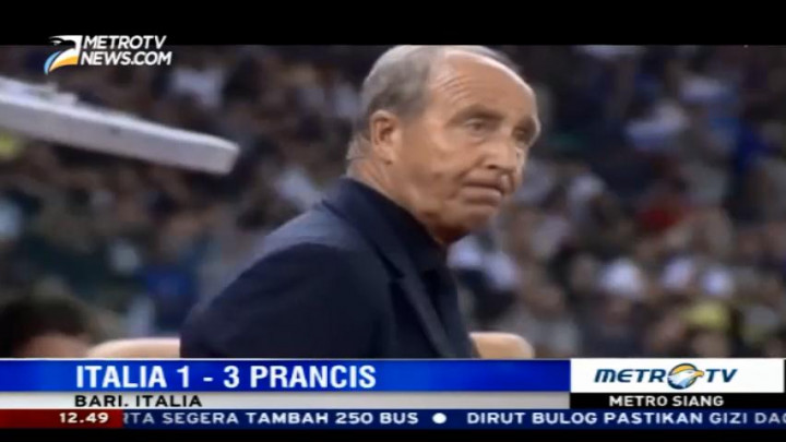 Debut Buruk Ventura Bawa Italia Kalah dari Prancis