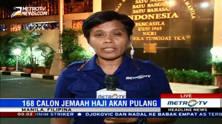 168 Calhaj di Filipina akan Dipulangkan Minggu Pagi