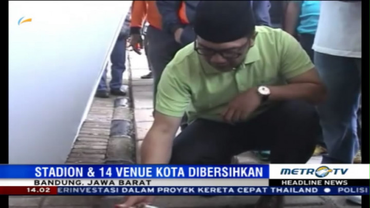 Jelang PON, Ridwan Kamil Ajak Warga Bandung Bersih-bersih