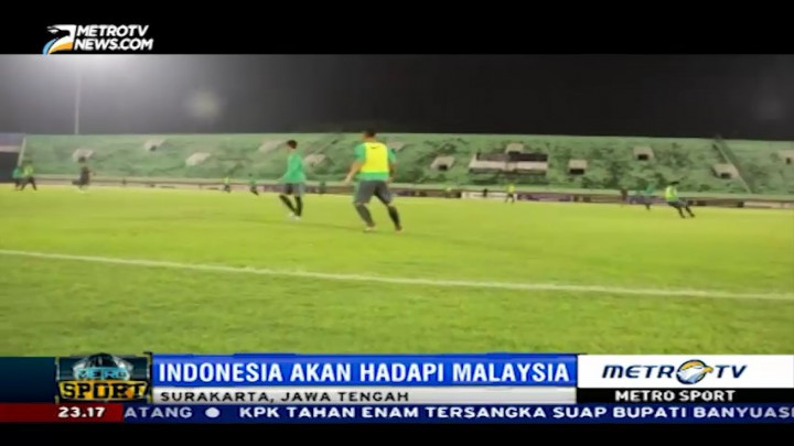 Timnas Indonesia Uji Taktik di Stadion Manahan