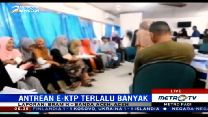 Server Penyimpanan Data E-KTP di Bireun Rusak Akibat Kelebihan Data