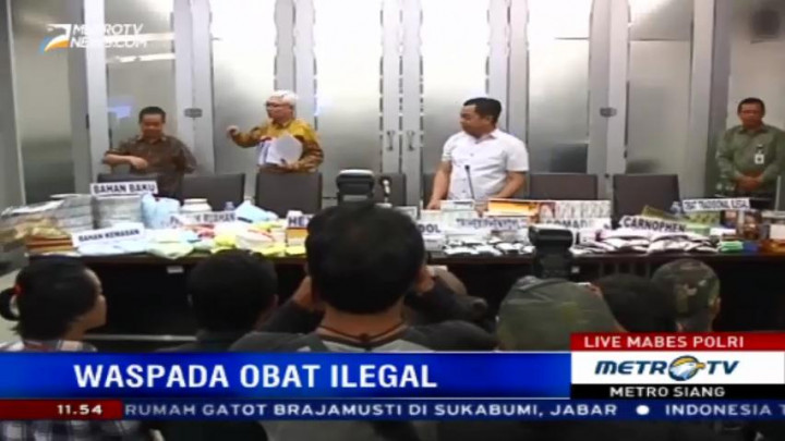 BPOM dan Polisi Ungkap Lima Pabrik Obat Ilegal di Balaraja
