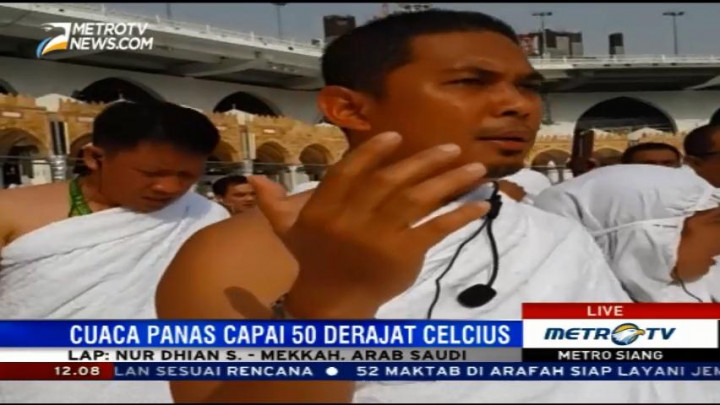 Cuaca saat Wukuf Diprediksi Capai 50 Derajat Celcius