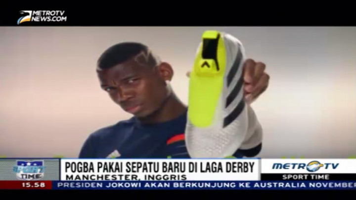 Paul Pogba Pakai Sepatu Khusus di Laga Derby
