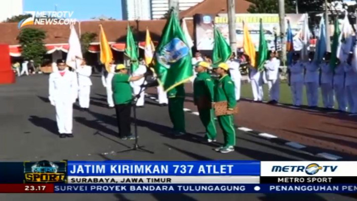 Gubernur Jatim Lepas Kontingen PON XIX