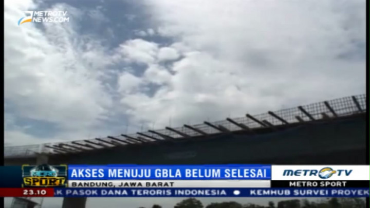 Akses Menuju Stadion GBLA Belum Selesai