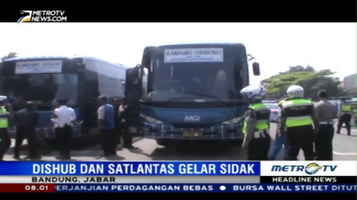 Jelang Libur Idul Adha, Petugas Gabungan Sidak Terminal Leuwipanjang