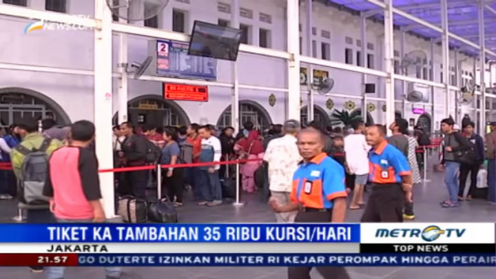 Tiket 15 Kereta Api Tambahan Habis Terjual