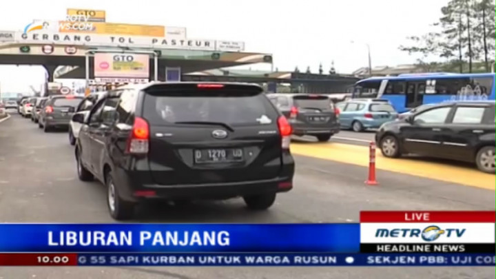 Volume Kendaraan di Exit Tol Pasteur Mulai Meningkat